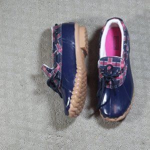 Sperry Top Sider 6Y Low Rain Boots/Rubber Duck Shoes - Like New